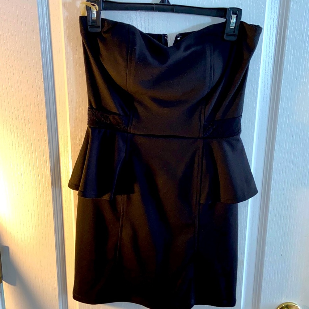 Black mini dress